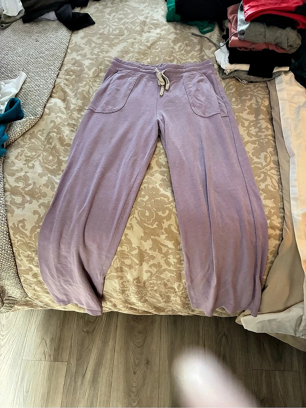 Sundry wide leg Purple Sweatpants